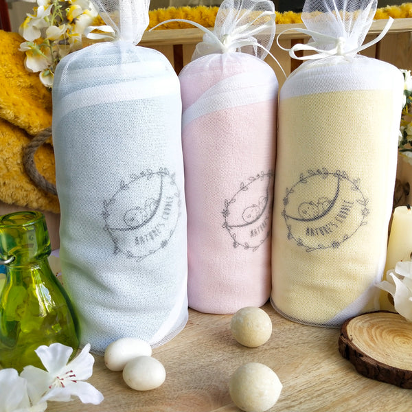 New Born Baby Bath Towel with Hood 100% Organic Cotton Pastel Shades