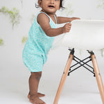 classic brilliant blue giraffe sleeveless leg suits