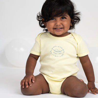 sweet pink & sunny yellow baby onesies