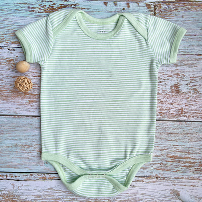 Gender Neutral Baby Onesies/ Bodysuits - 100% Organic Cotton  Half Sleeve- Set of 2