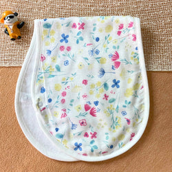 New Born Baby 100% Organic Cotton Muslin Burp Cloth - Magical Flowers
