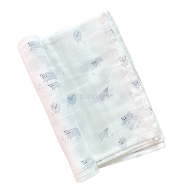 swaddle cloth with cute sheep print