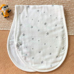 New Born Baby 100% Organic Cotton Muslin Burp Cloth - Stardust