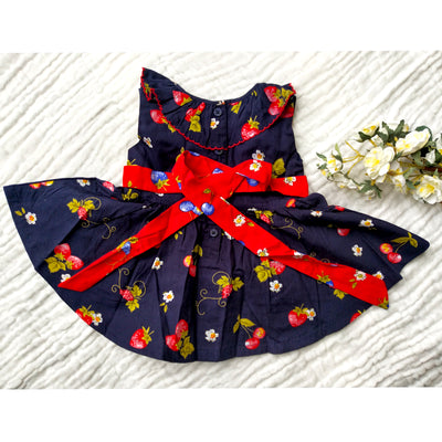 Blue frock for baby girl 6 months to 24 months