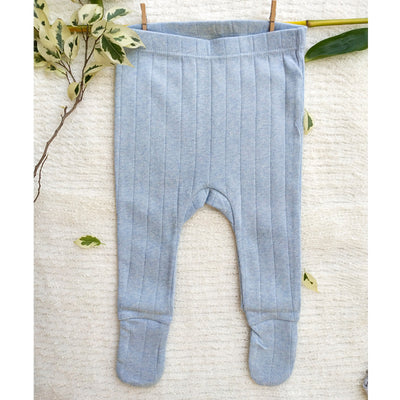 soft elastic footed pants available from 0 to 6 months