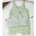 Sleeveless legsuit for babies made with 100% organic cotton
