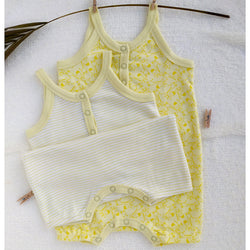 soft yellow sleeveless legsuit for your baby